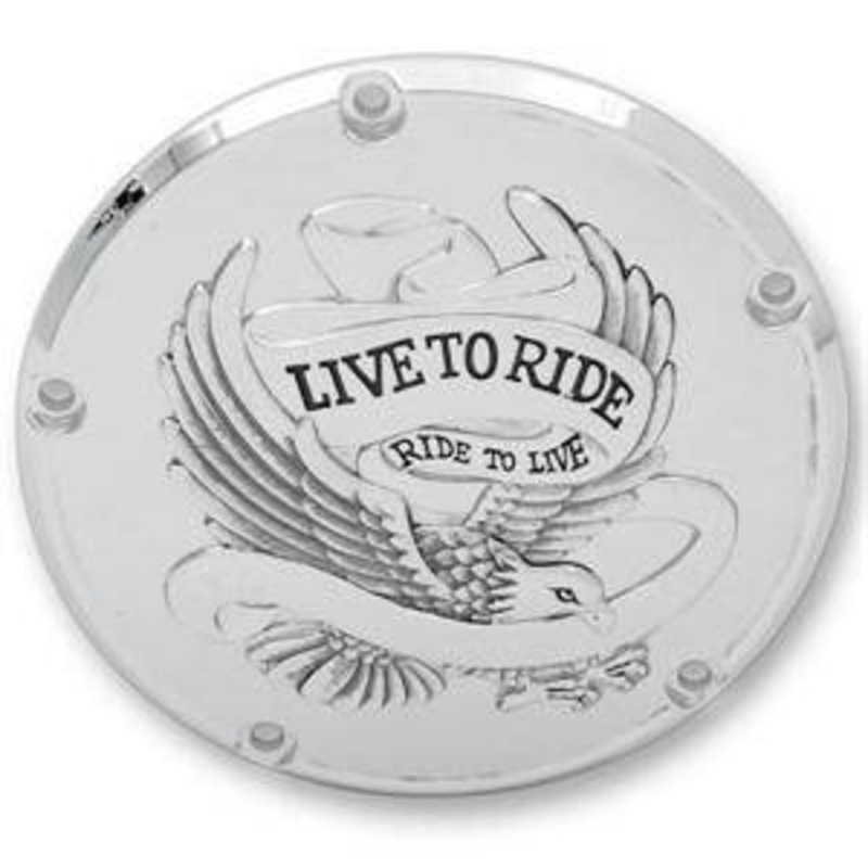 Derby Cover – Eagle Spirit Chrome -5 Hole