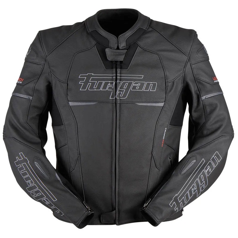 Furygan Nitros Leather Jacket Black / White