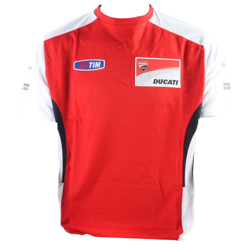 MotoGP Ducati Mens T-Shirt (Small) – Red/White