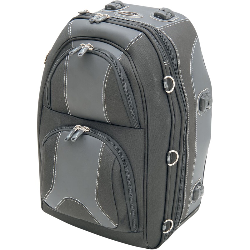 Saddlemen Pillion And Rear Rack Luggage Bag Black