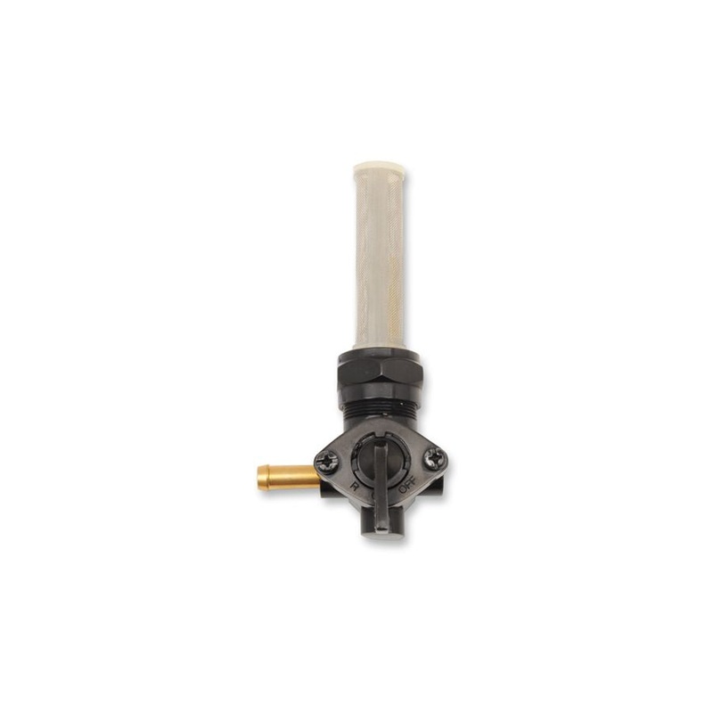 90 Degree Black Petcock For Harley Davidson – 22mm – Left Hand Outlet