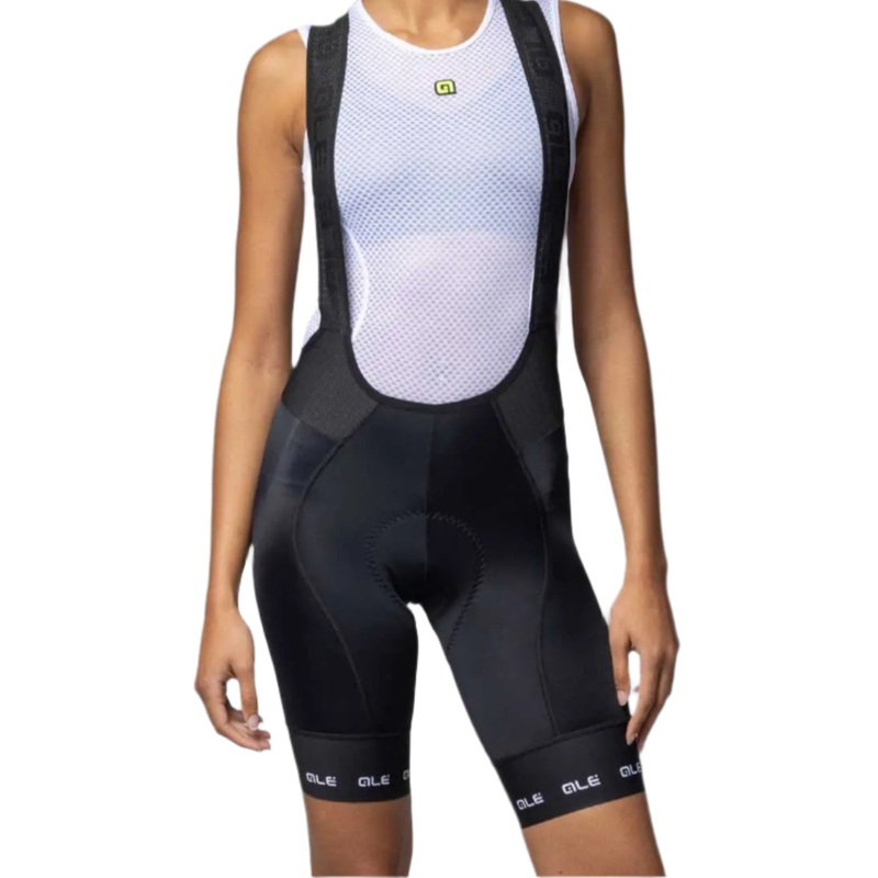 Ale Clothing Strada 2.0 PR-E Ladies Cycle Bib Shorts Black / White