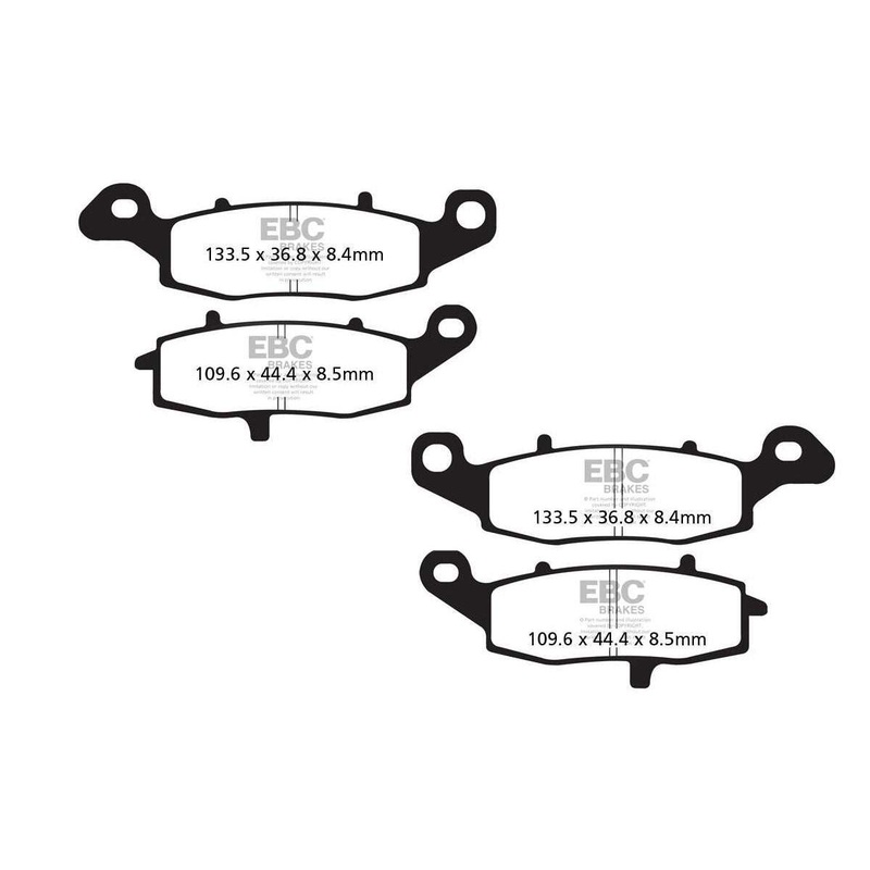 Brakes – FA229HH + FA231HH Fully Sintered – EBC (Front)