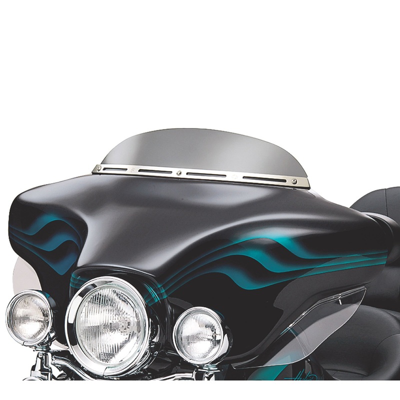 Harley Davidson 58207-04 Electra Glide 4 in. Dark Smoked Wind Deflector DEFLECTOR,H-BAR WIND,X