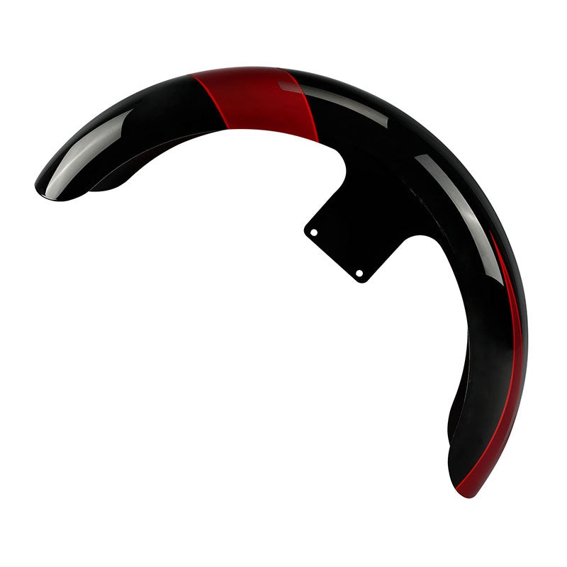 HR3 Starfire Black / Atomic Red 21″ Wrap Front Fender Fit For Harley Touring 2014-2023