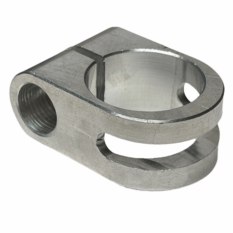 Motorcycle Mirror Mount – Machined Aluminum – Slotted – 1″