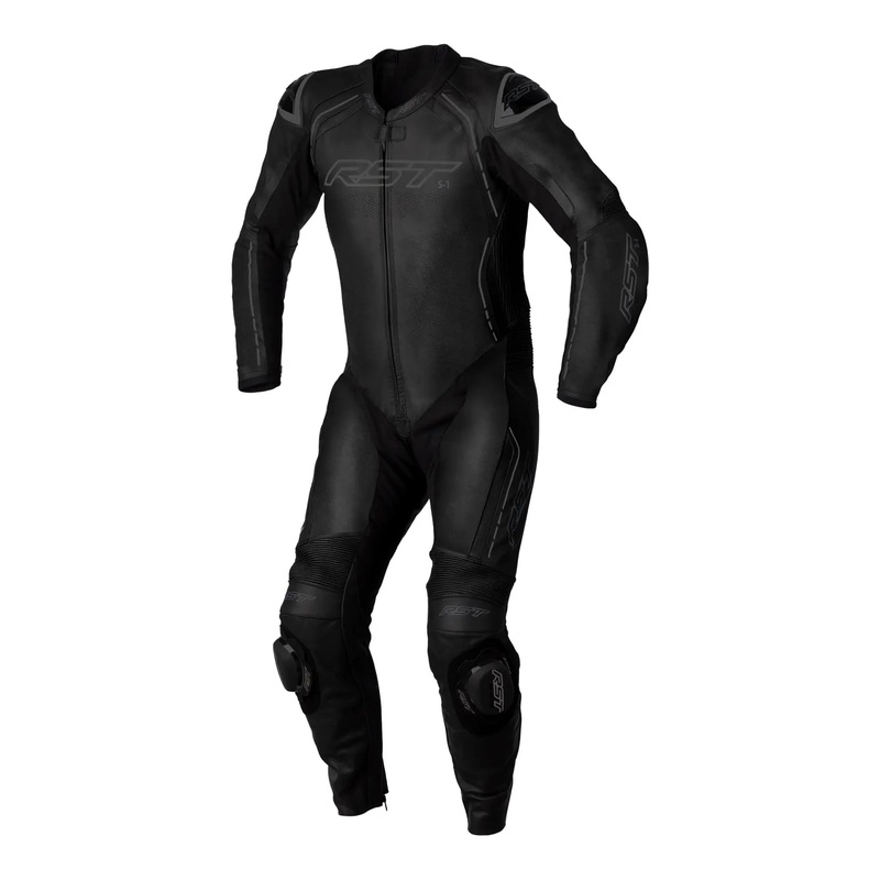RST S1 CE One Piece Leather Suit Black / Black