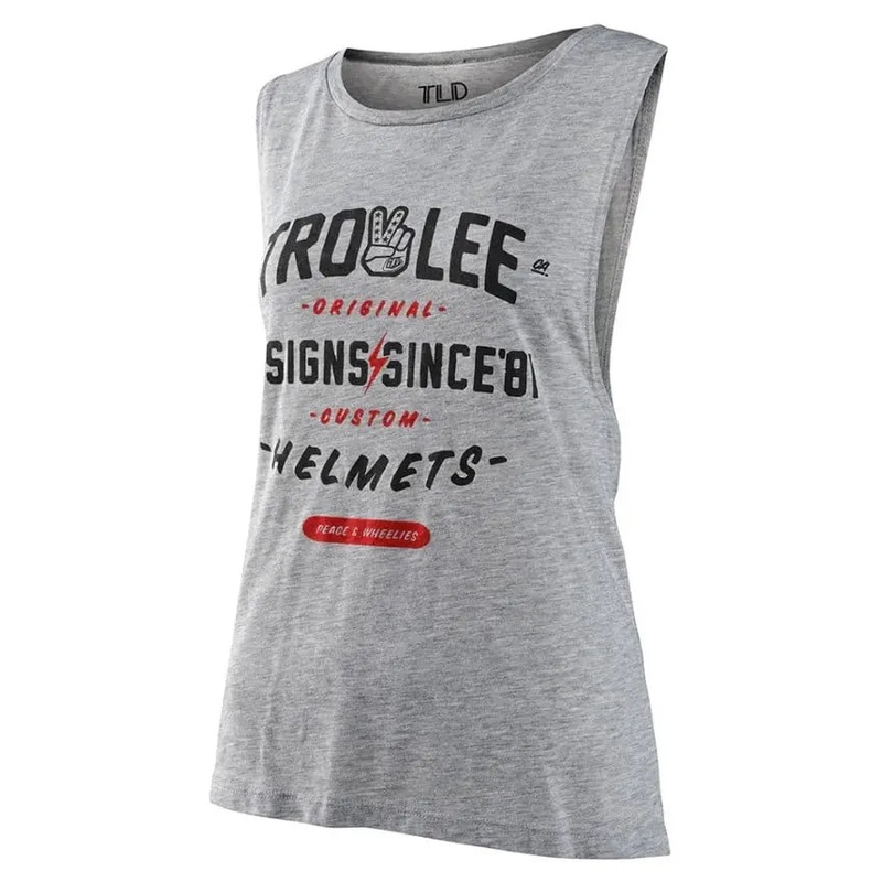 Troy Lee Designs Roll Out Ladies Tank Deep Heather Grey