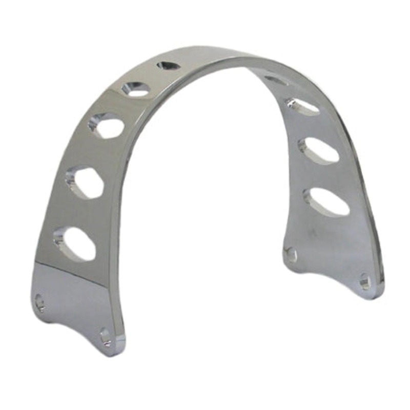 Custom Fork Brace for Harley Wide Glide Front End – Chrome