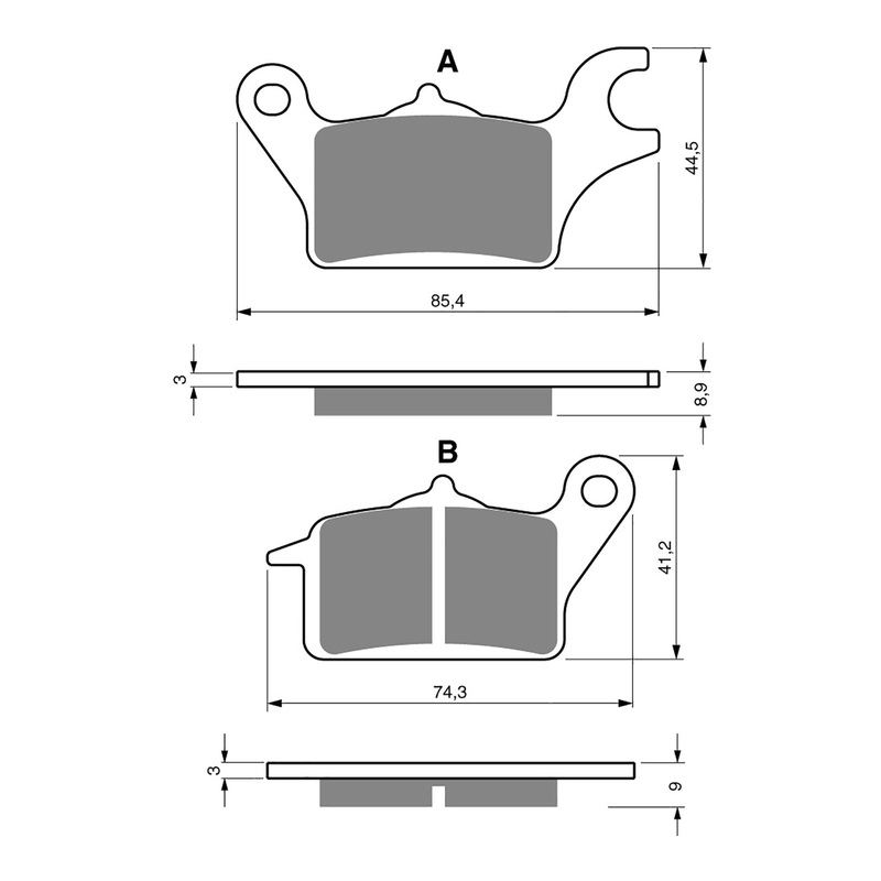 GOLDfren Brake Pads Sintered Sports GF357 – S3 ( P482 )