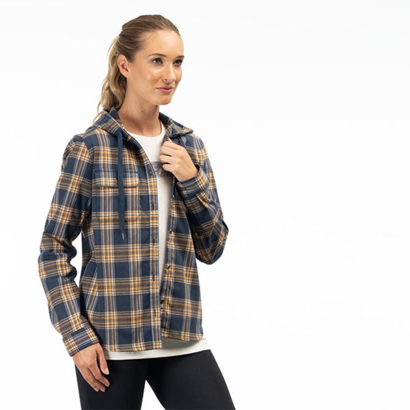 Klim – Ginny Mountain Midweight Stretch Flannel Hoodie (Womens)