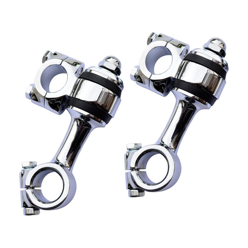 3.5″ Chrome Flanders Dog Bone Risers #35-RM