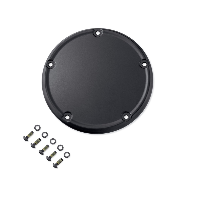 Harley Davidson 25700970 Black Denim Narrow-Profile Derby Cover KIT,DERBY COVER, BLK DENIM