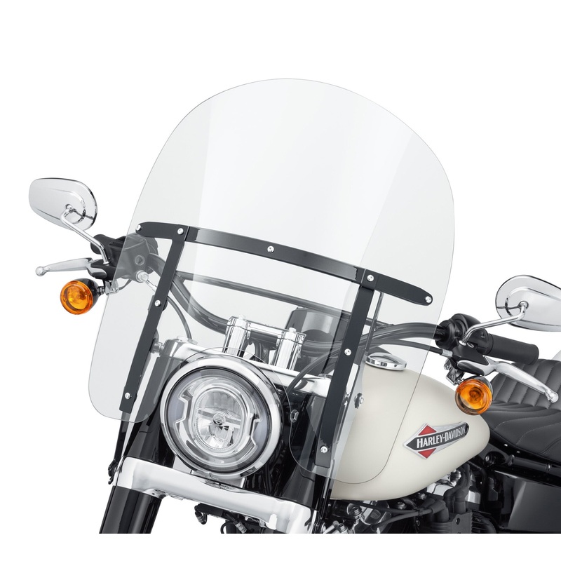 Harley Davidson 57400335 King-Size H-D Detachables 18 in. Windshield KIT,WSHLD,18 IN,CLEAR,BLK,DETACH