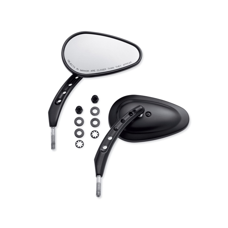 Harley Davidson 92416-08 Buckshot Mirrors KIT-MIRROR,BUCKSHOT/BLACK