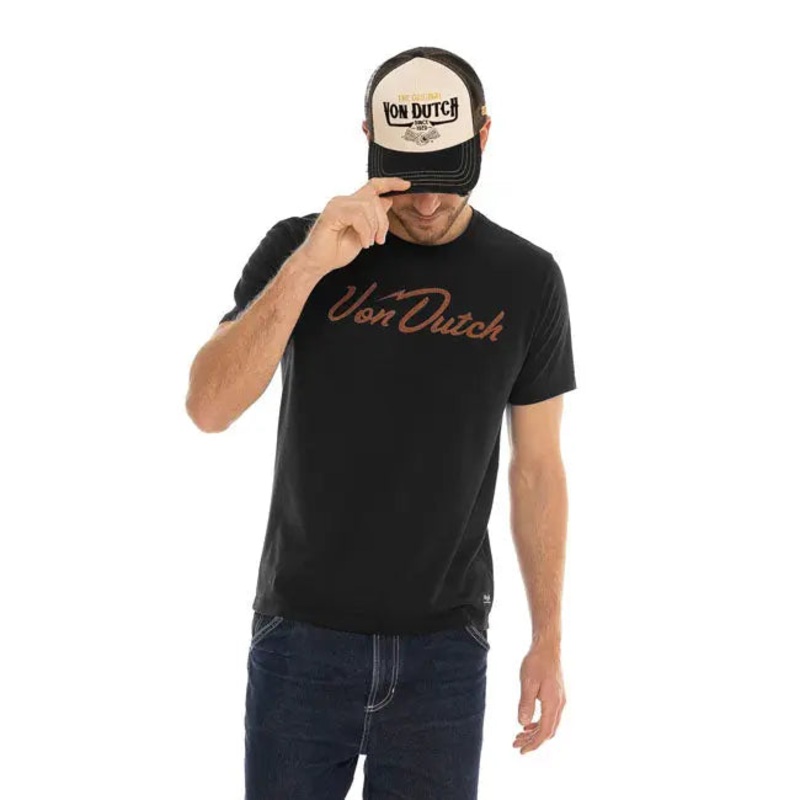 Von Dutch Bones T-Shirt Black