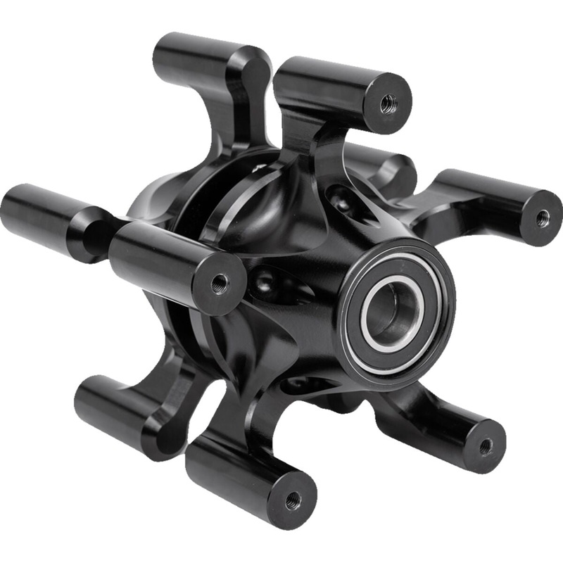Spider Hub Kit for Front Wheels, Black – 08+ Touring / Dual Disc
