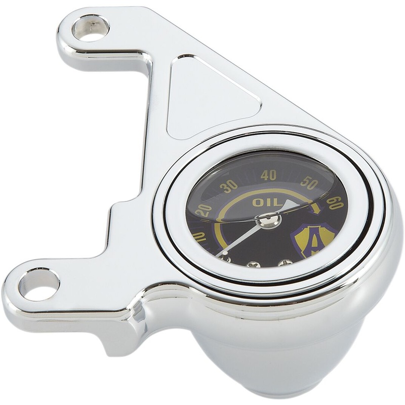 Radius Oil Pressure Gauge, Chrome –  99-17 Twin Cam