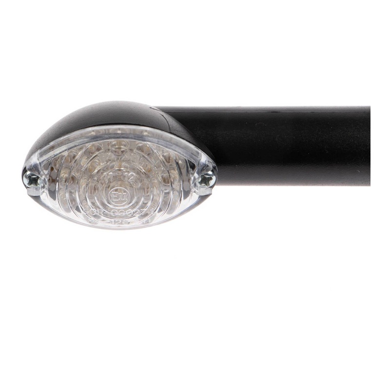 Whites LED Mini-Catseye Flasher – Black, Long Stem