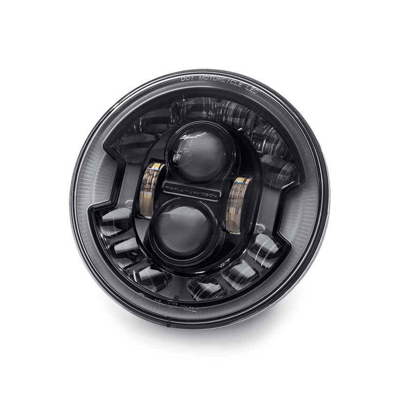 Harley Davidson 67700427A 7 in. Daymaker Adaptive LED Headlamp KIT,HDLT,7 INCH,BANKING,BLACK