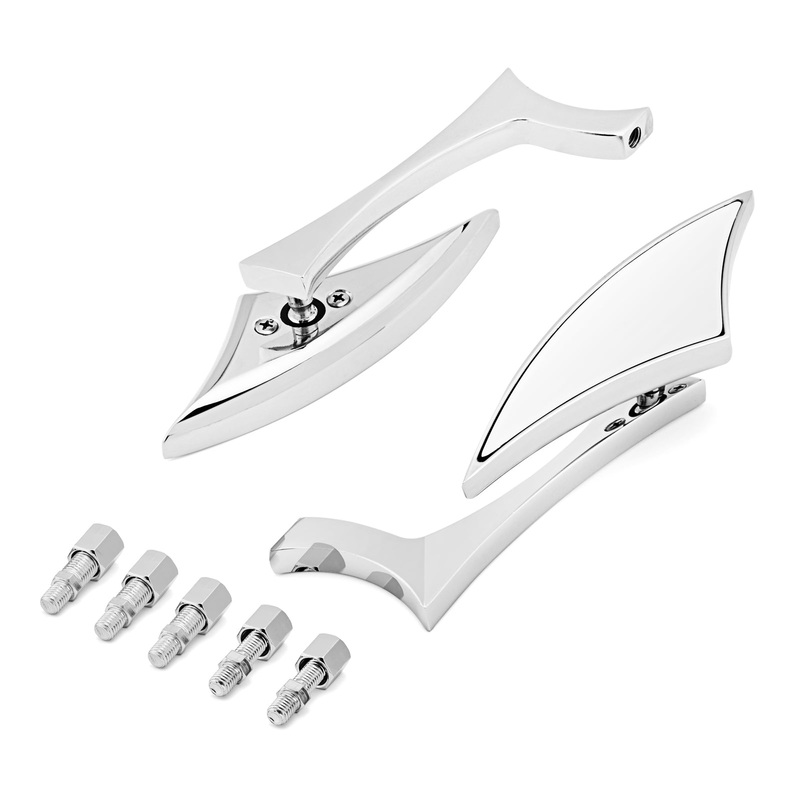 Motorcycle Blade Rear View Mirrors for Dirt Bike H-D Road King Electra Glide Sportster
