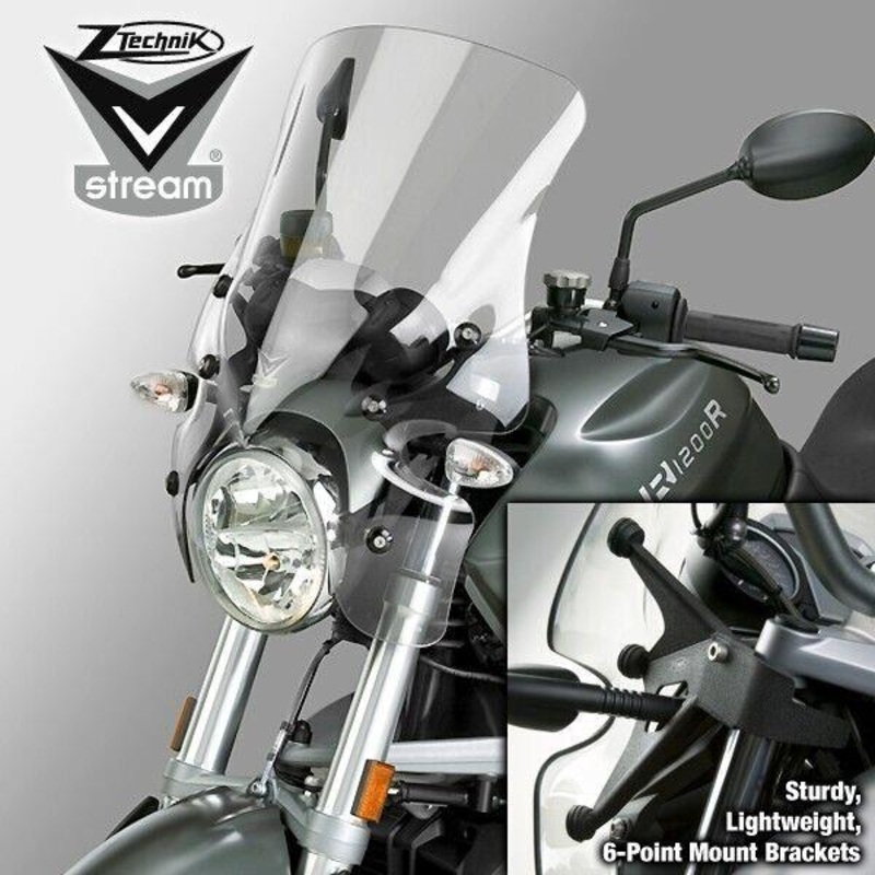 windshield for BMW R1200R  ztechnik Z2442 windscreen V-stream Clear –