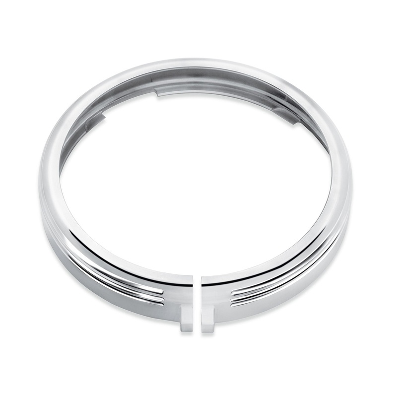 Harley Davidson 61400432 7 in. Defiance Headlamp Trim Ring KIT,TRIM,HEADLAMP,RING,7,CHROM