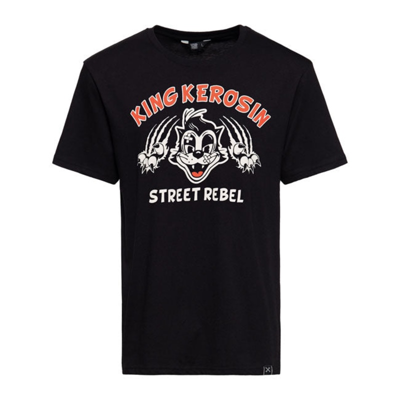 King Kerosin Street Rebel T-Shirt Black