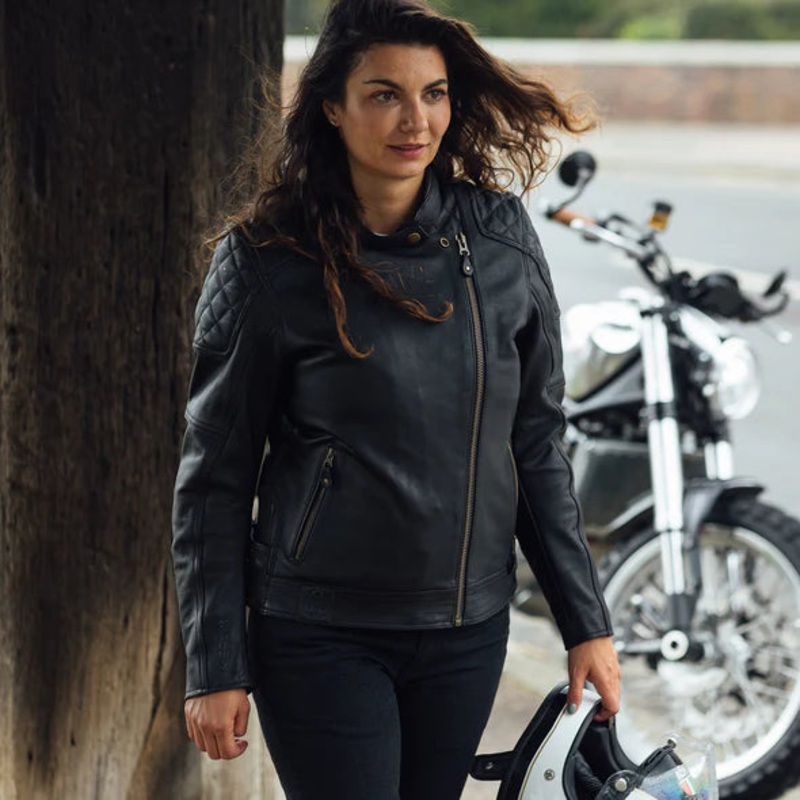 Merlin Bristol D3O Ladies Leather Jacket – MPL061/BLK/