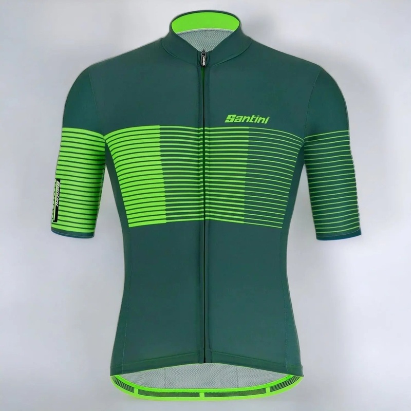 Santini SS21 Tono Freccia Short Sleeve Jersey Military Green