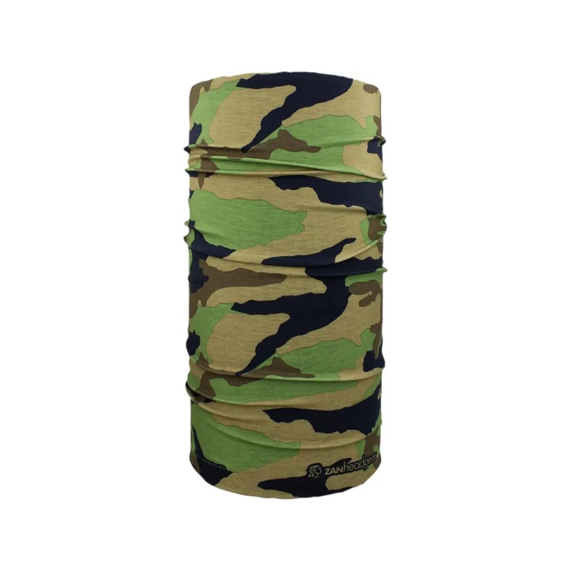 ZAN Headgear Motley Polyester Series Tube Woodland Camo