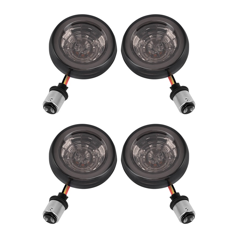 1157 LED Turn Signal Indicator Front&Rear Bullet Lights for Harley Touring Softail Dyna