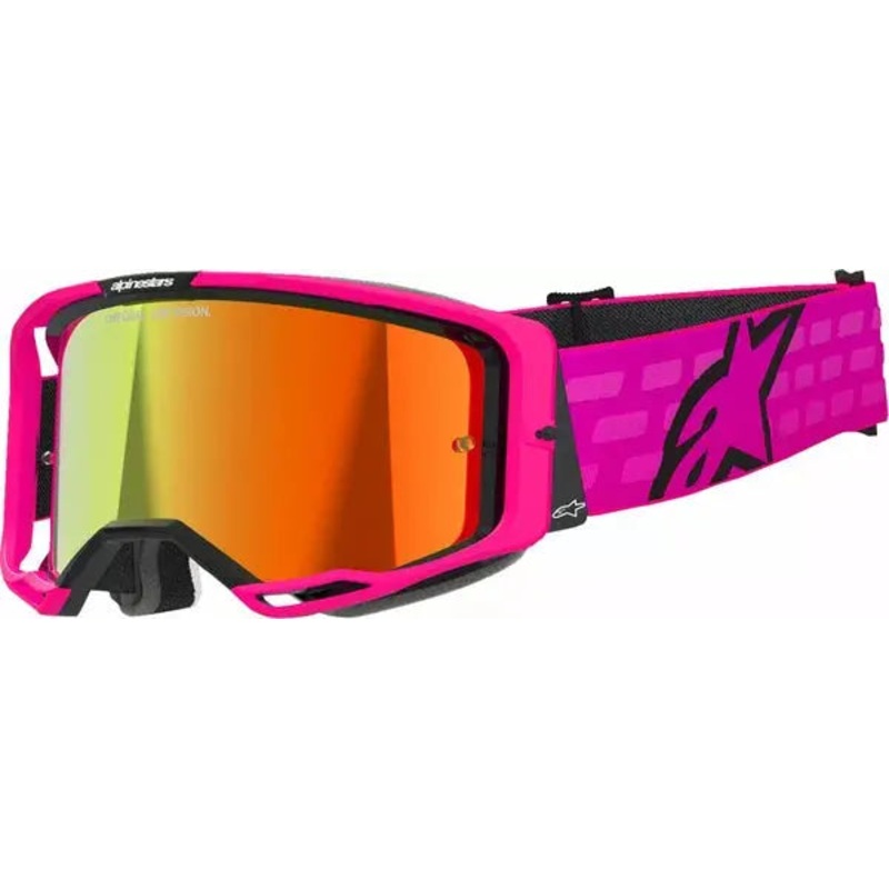 Alpinestars Vision 8 Corp Goggles Pink / Mirror Red