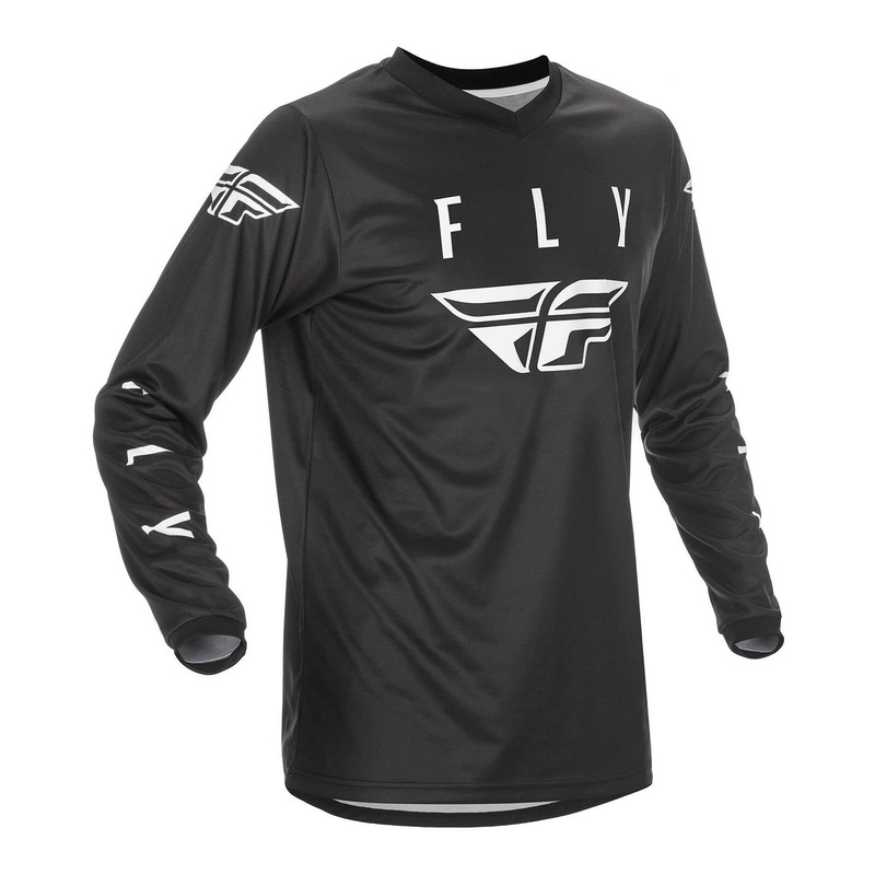 Fly Racing Universal Jersey – Black / White