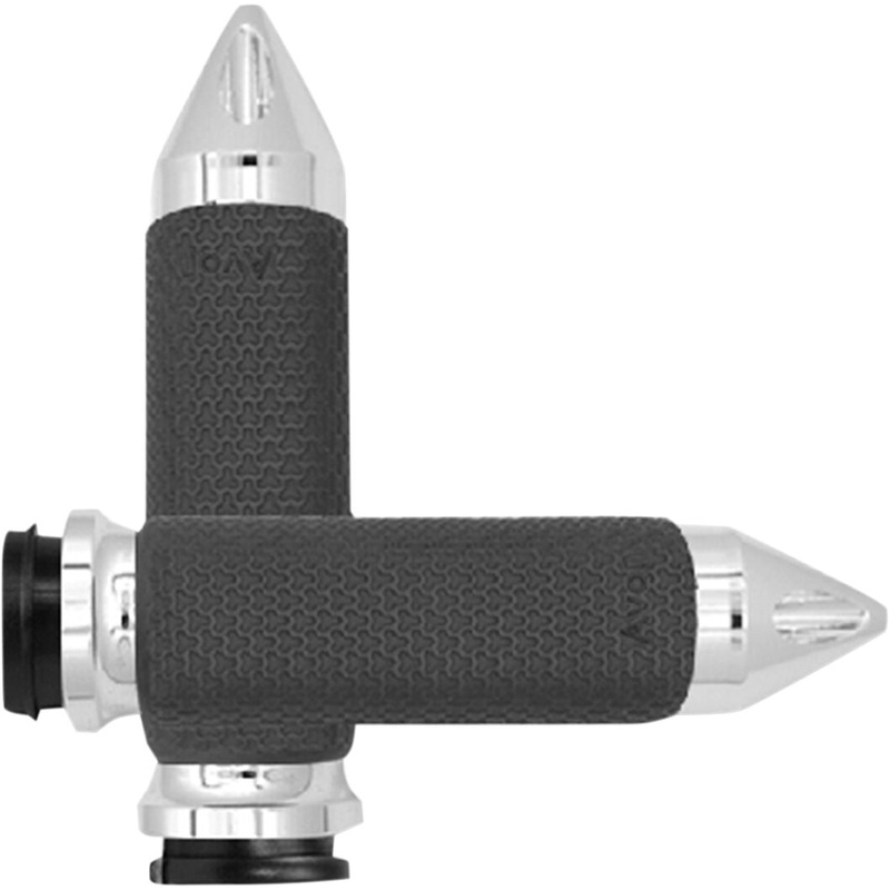 Grips Memory Foam Spike Large Throttle By Wire Chrome