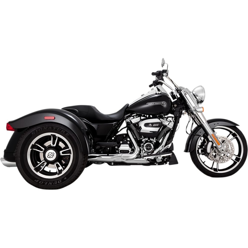 Muffler Twin Slash Round Slip Ons Chrome