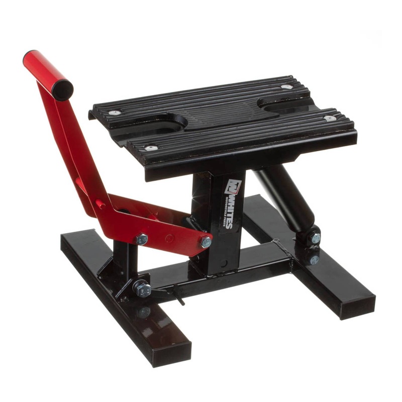 WHITES MX LIFT STAND – (HEIGHT ADJ. & HYDRAULIC DAMPER)