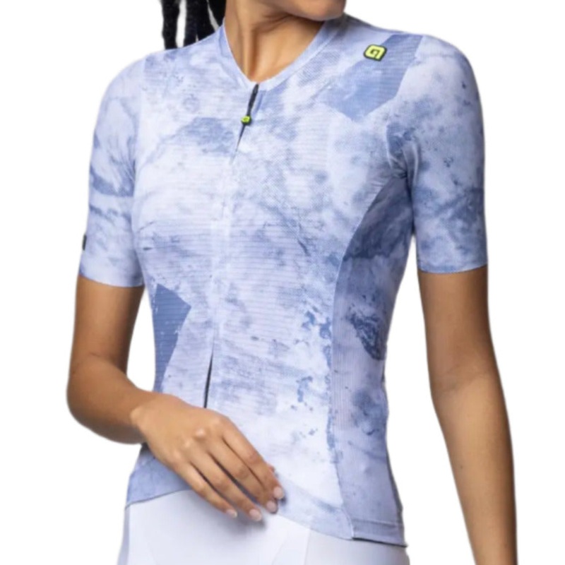 Ale Clothing Marble PR-E Ladies Short Sleeves Cycle Jersey Light / Blue