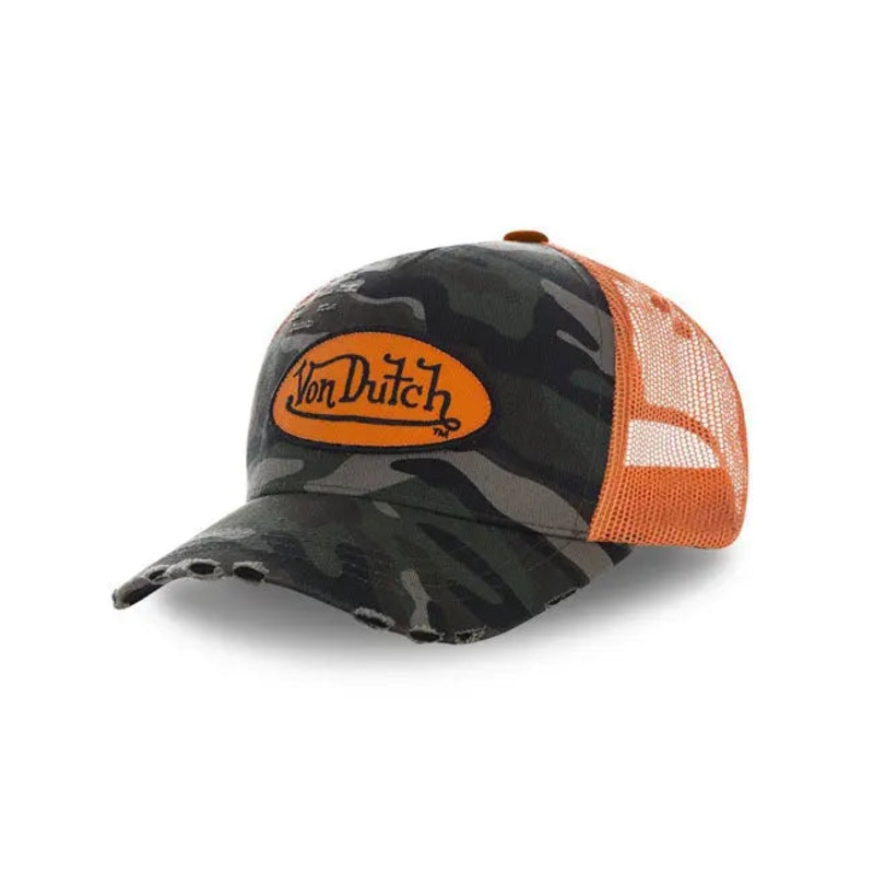 Von Dutch Heritage Cap Camou Orange Patch / Net