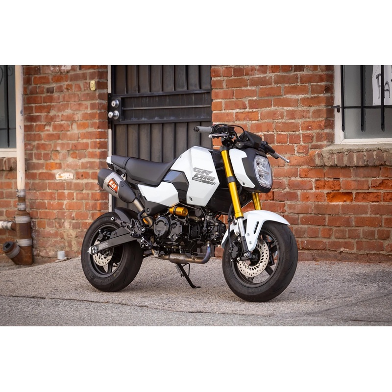 GROM 2022-25 RS-9T Stainless High Mount Full Exhaust, w/ Stainless Muffler