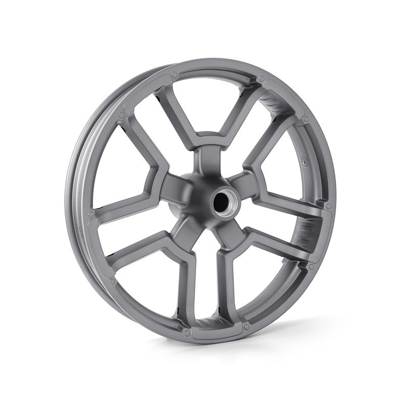 Harley Davidson 43300598 Seismic 21 in. Front Wheel KIT,FR WHL,SPLIT 5 SPK,GREY,21X3.5