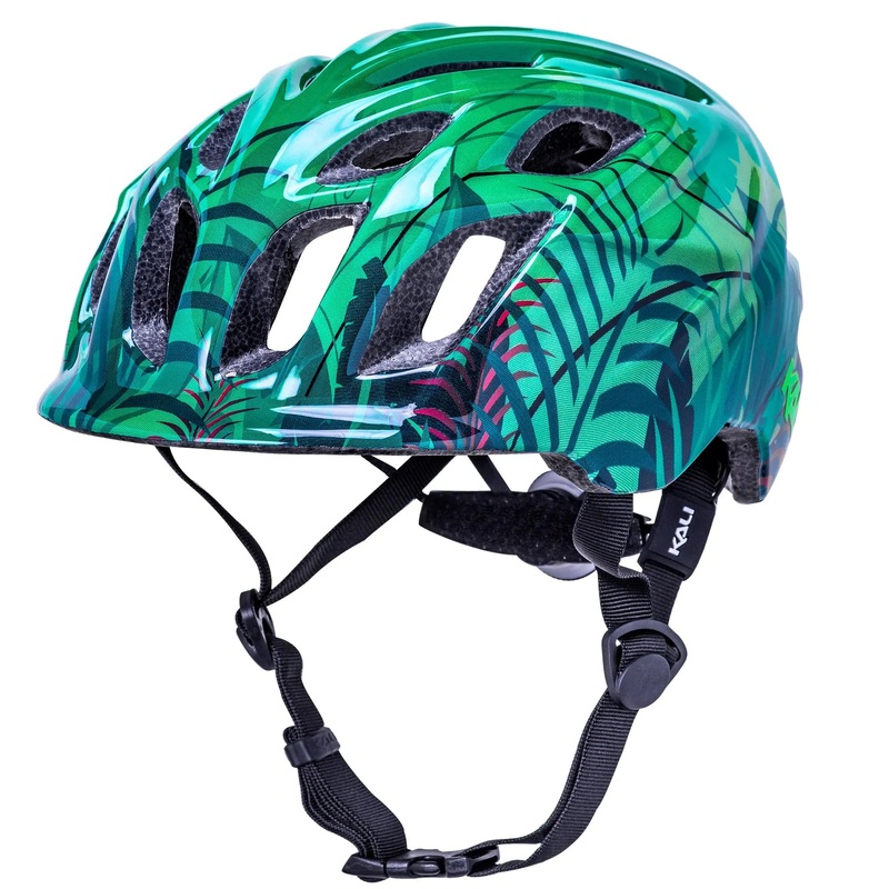 Kali Chakra Child Lighted Jungle Cycle Helmet Gloss Green