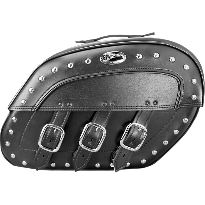 Saddlemen Rigid-Mount Universal Desperado Slant Saddlebags Black