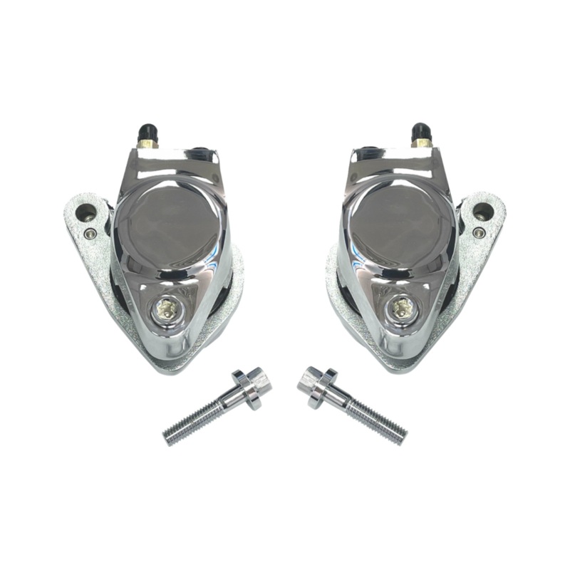 Front Dual Caliper Kit  – 84-99 Big Twin & 84-85 Sportster – Chrome