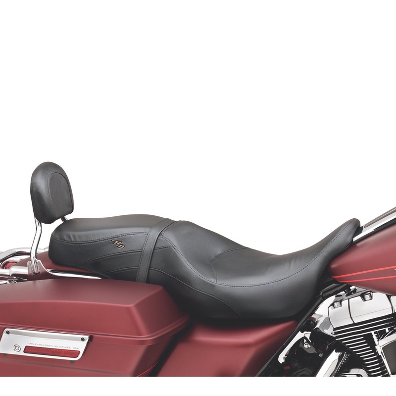 Harley Davidson 52095-08A Low-Profile Leather Bucket Seat ,LEATHER,LOW PROFILE/FLT