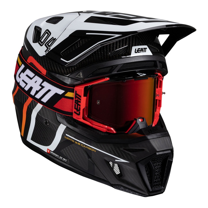 Leatt 2025 9.5 Helmet Kit – Carbon / White