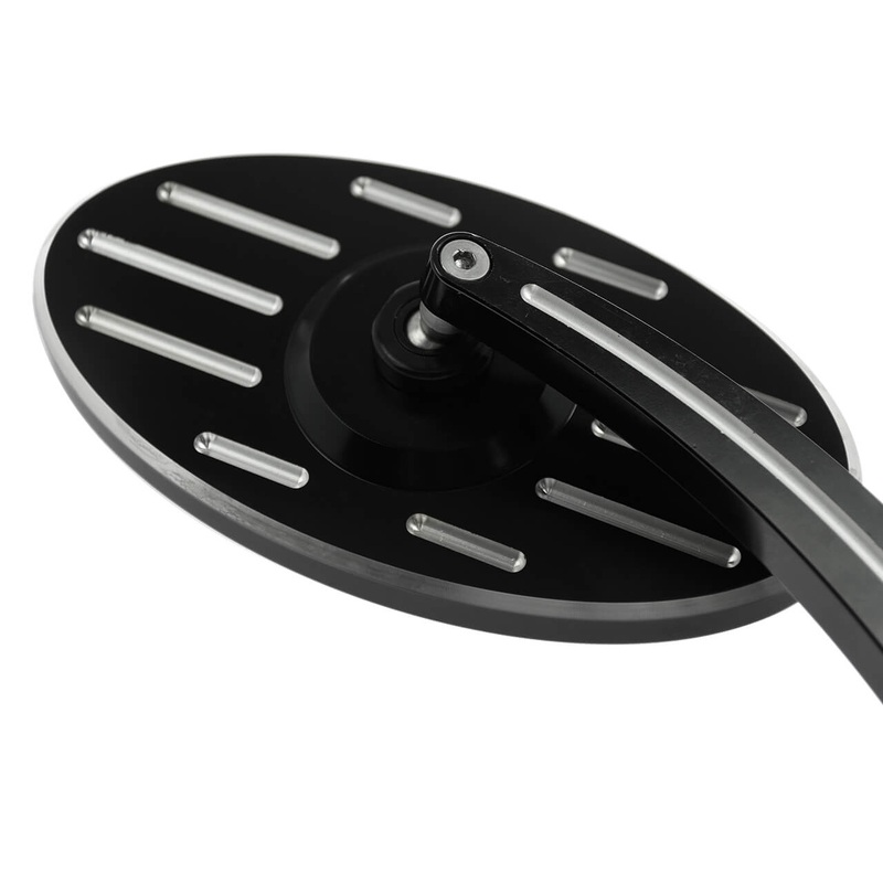 Motorcycles Oval Rearview Mirrors Fit Harley | Mactions