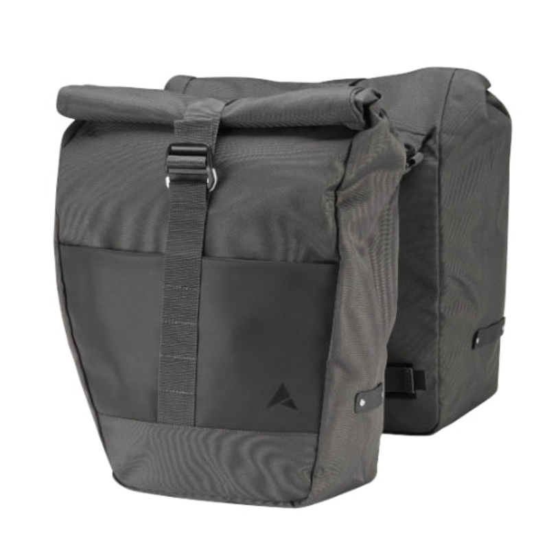 Altura Grid Cycling Cycle Pannier Roll Up Pair Smoke