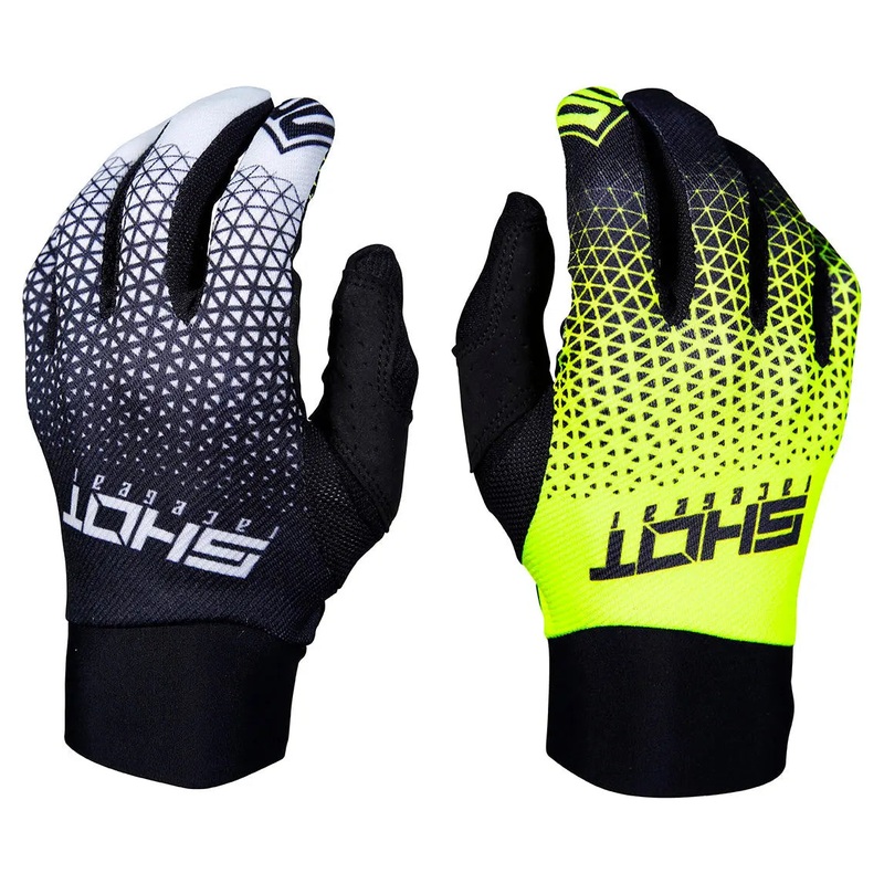 Shot Aerolite Delta Gloves Grey / Neon Yellow