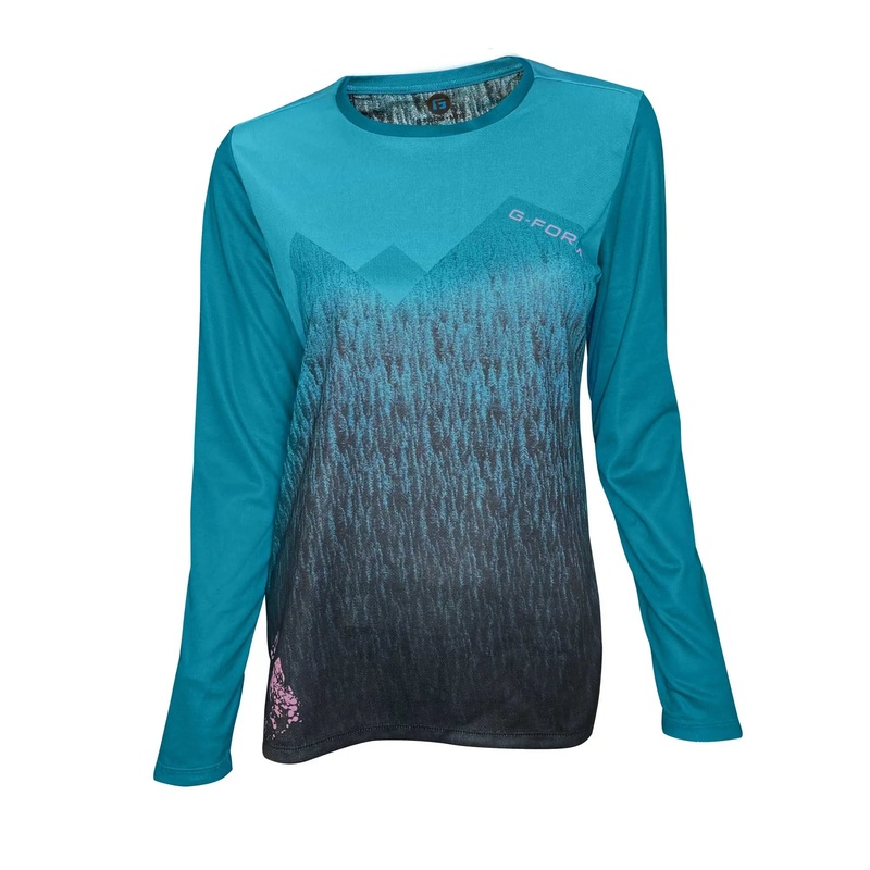 G-Form Summit Long Sleeves Ladies Cycle Jersey Dusk / White